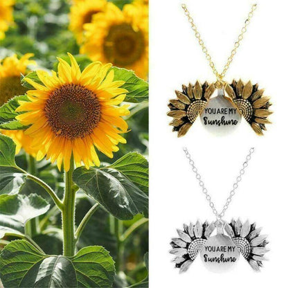 Sunflower Alloy Floral Collarbone Chain