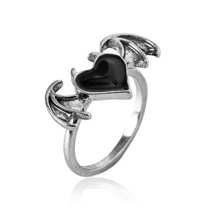 Punk Style Devil Wings Women's Ring