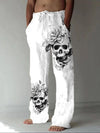 Skull Printed Casual Men's Pants