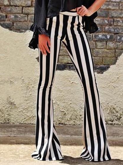 Fashion Stripe Wide Leg Pants