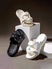 Stunning Skulls Platform Non-Slip Slippers